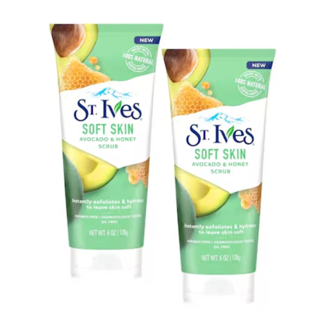 St.Ives Fresh Skin Avocado Honey Scrub 170g Buy 1+1 Free