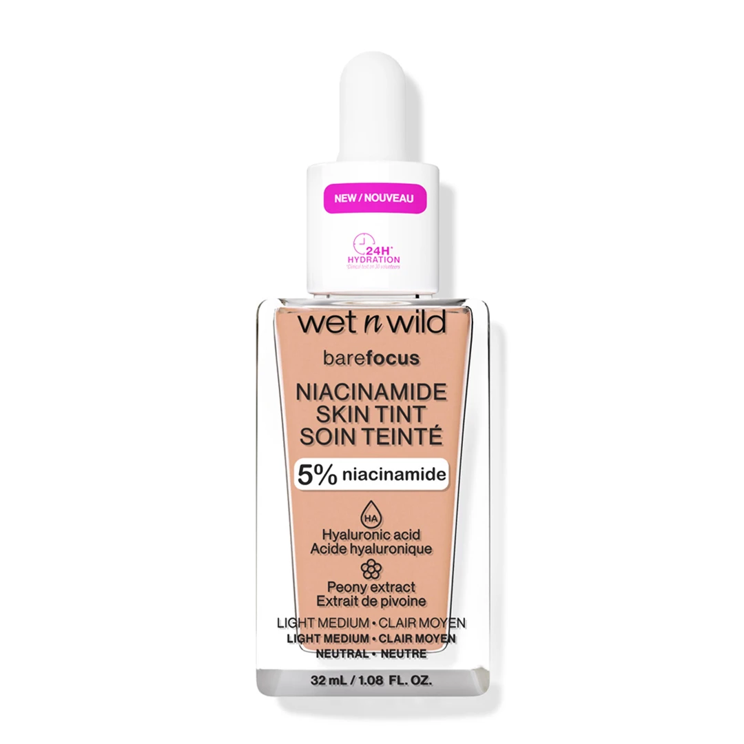 Wetnwild Bare Focus Niacinamide Skin Tint Light Medium Sand