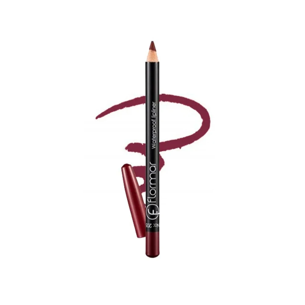 Flormar Waterproof Lipliner Pencil - 205 Elegant Bordeaux