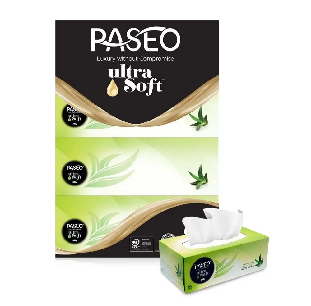 Paseo Facial Aloe Vera Ultra 3Ply 95s - view 1