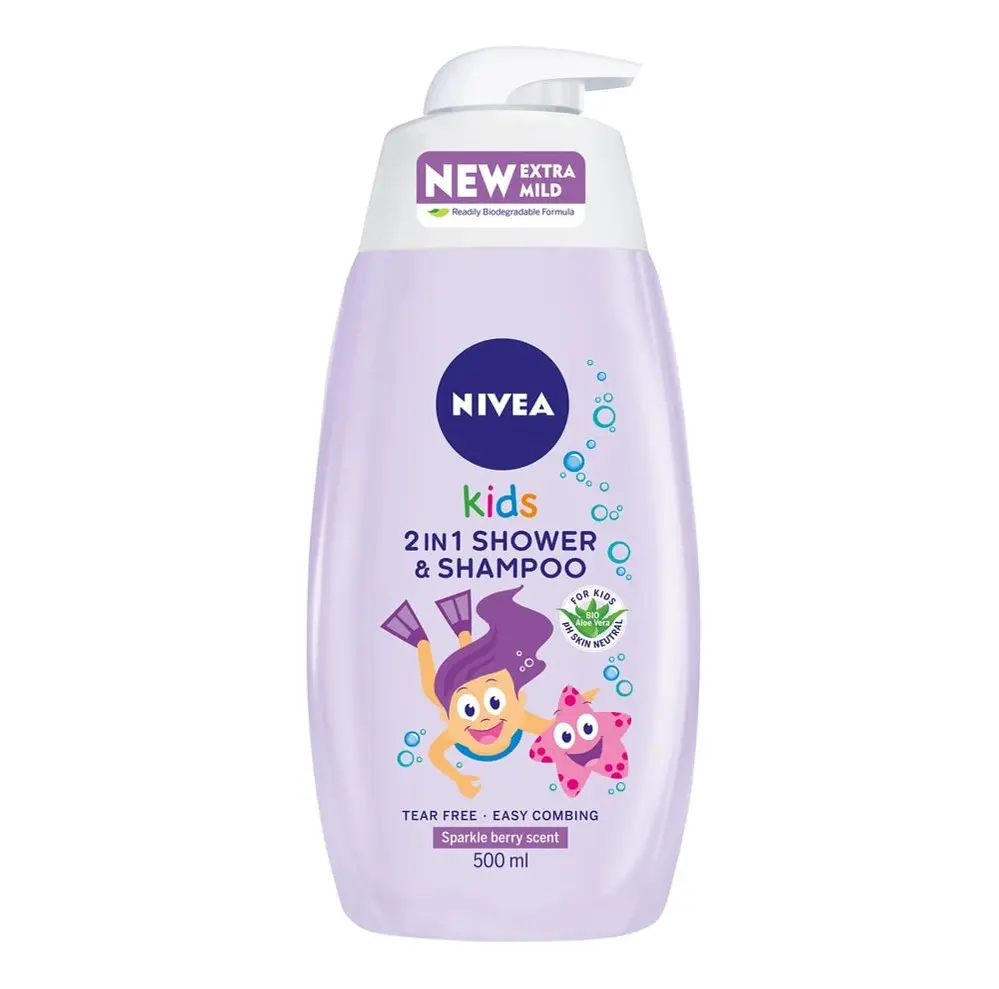 Nivea Shower & Shampoo Kids Berry 500 ml - view 1