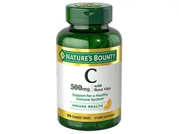 Natures Bounty Vitamin C 500MG Chewable With Rose Hips Tablets
