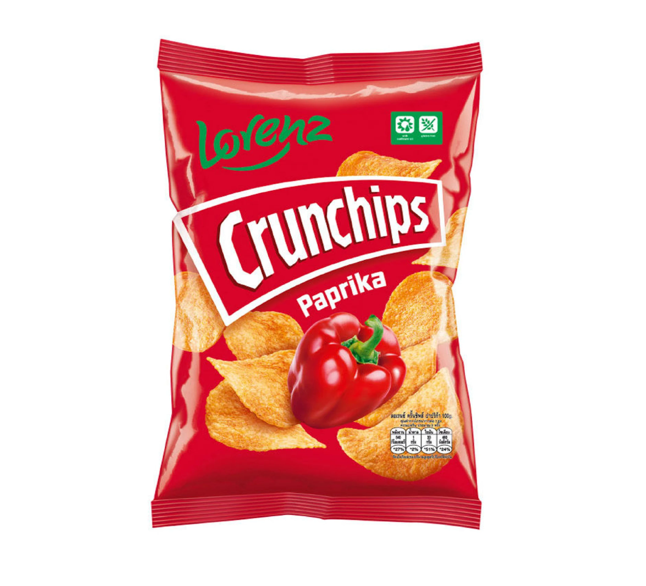 Lorenz Crunchips Paprika Flavor Chip 100Gr