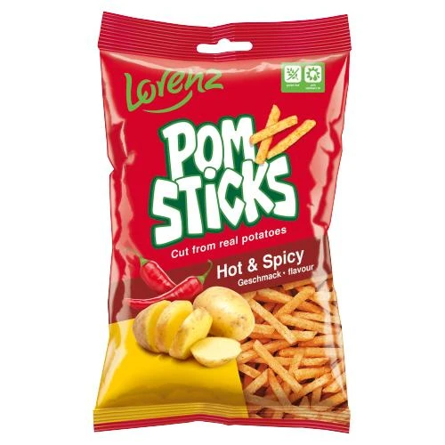 Lorenz Pomsticks Chip Hot Spicy 85G