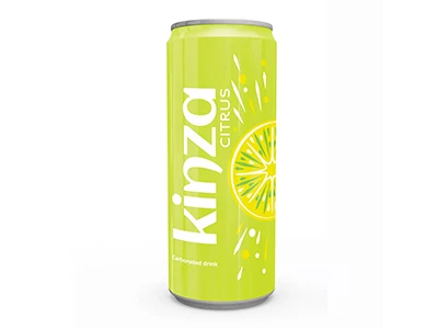 Kinza Carbonated Drink Citrus Can 250ML