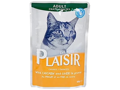 Plaisir Cats Food Gravy Chicken Liver In Pouch 100G