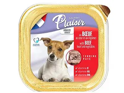 Plaisir Dogs Paté Rich Beef & Vegetables Wet Dog Food 300G - view 1