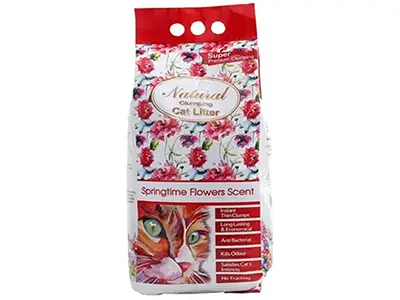 Natural Clumping Cat Litter Springtimes Flowers Scent 5Kg - view 1