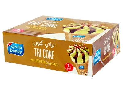 Dandy Ice Cream Butter Scotch Cone 6X110ML