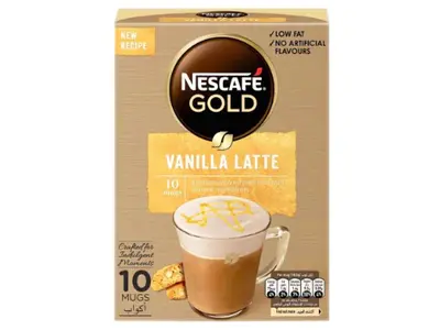 Nescafe Gold Vanilla Latte Coffee Mix 10X18.5G - view 1