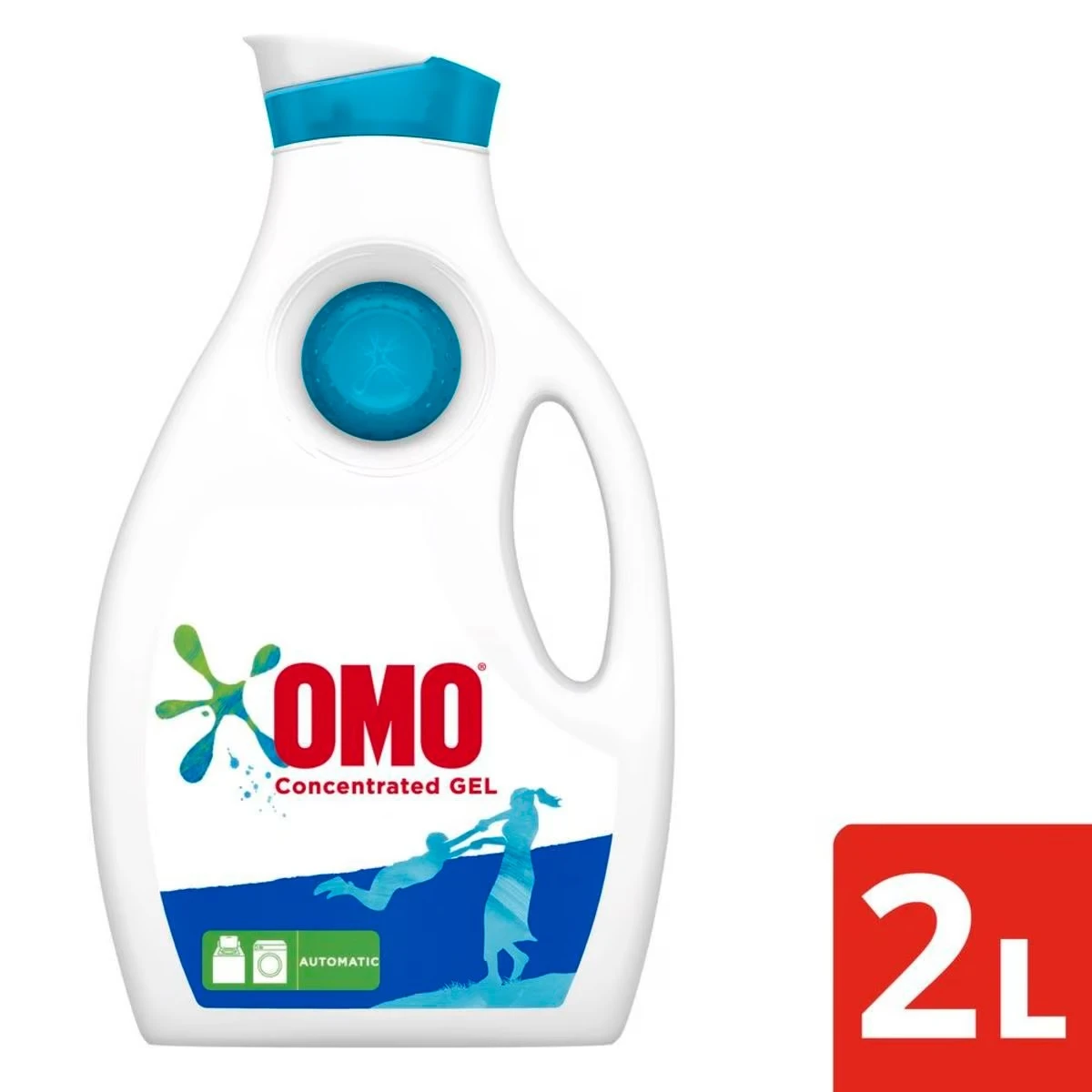Omo Liquid Laundry Detergent Concentrated Gel Automatic 2L