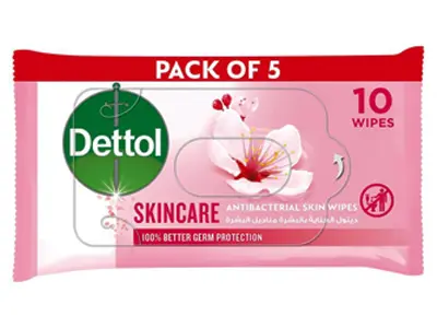 Dettol Skincare Antibacterial Skin Wipes 10'S - view 1