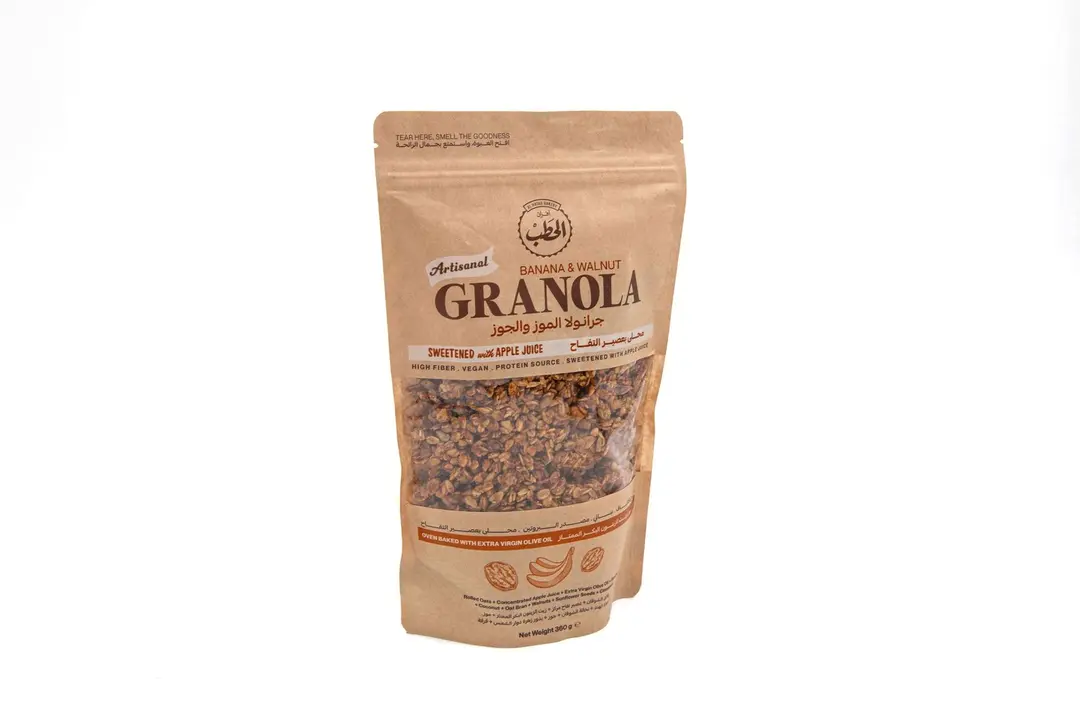 Granola oats - with banana and walnuts 360 grams