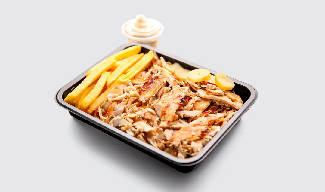 Chicken shawarma plate
