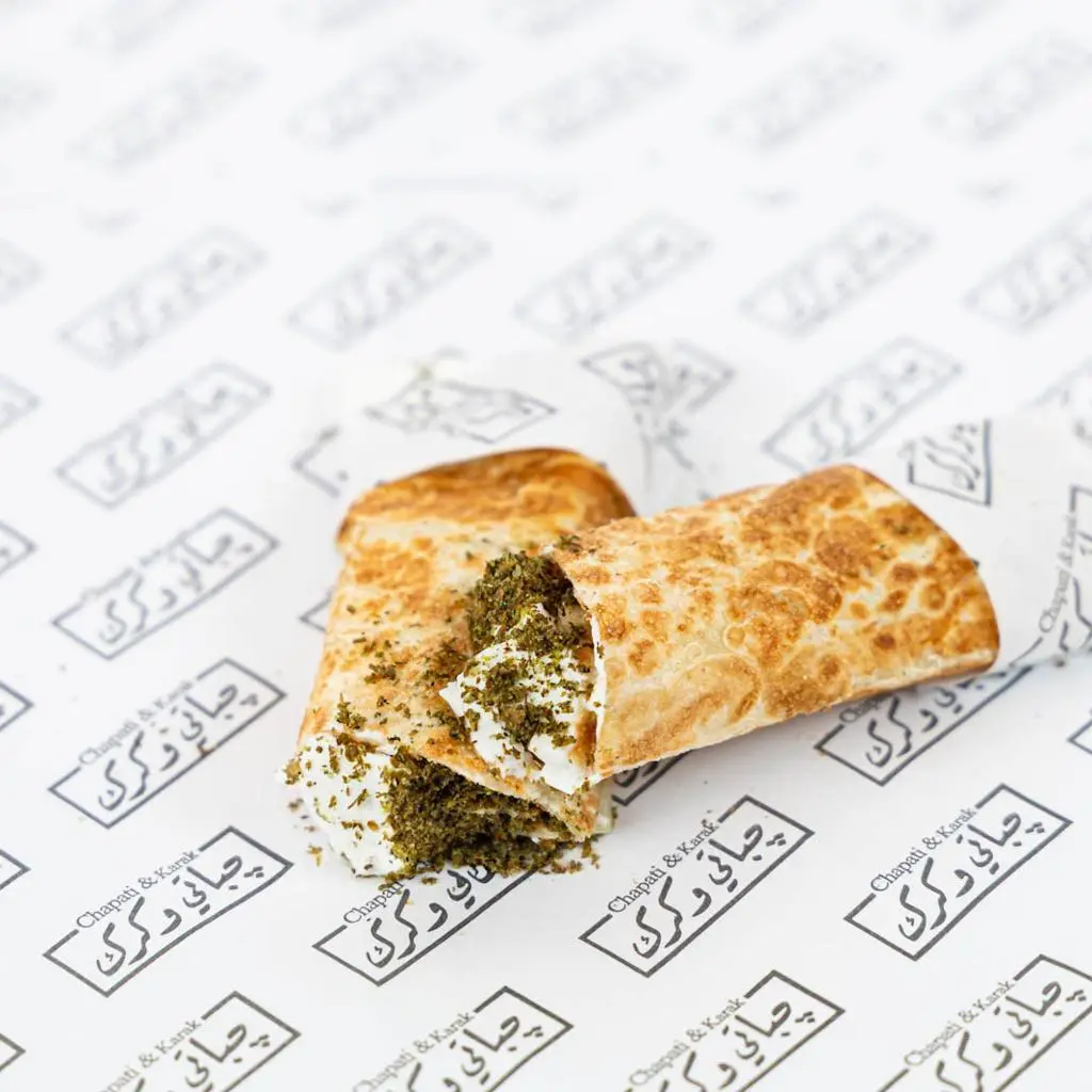 Labneh with Zaatar Chapati
