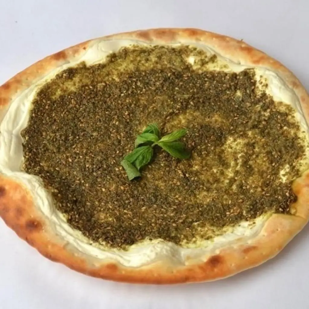 Labneh with Zaatar Mankoushe