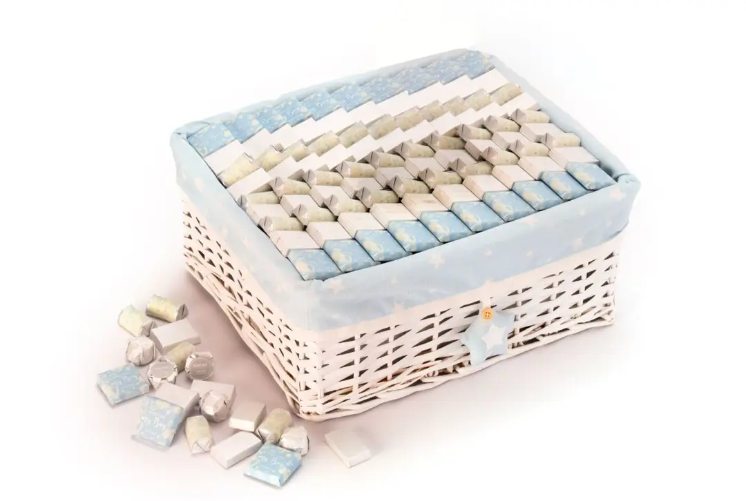 Welcome My Boy Baby Rectangular Basket- 1260g