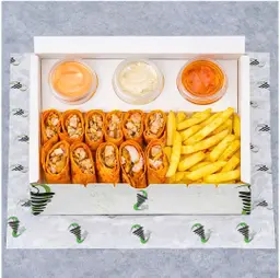 Arabic Chicken Shawarma Plate Red Saj