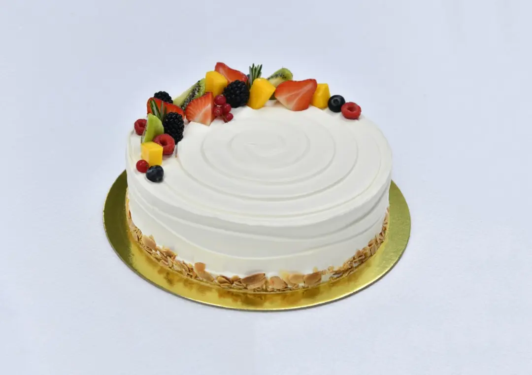 Sliced Almond Fruits Cake