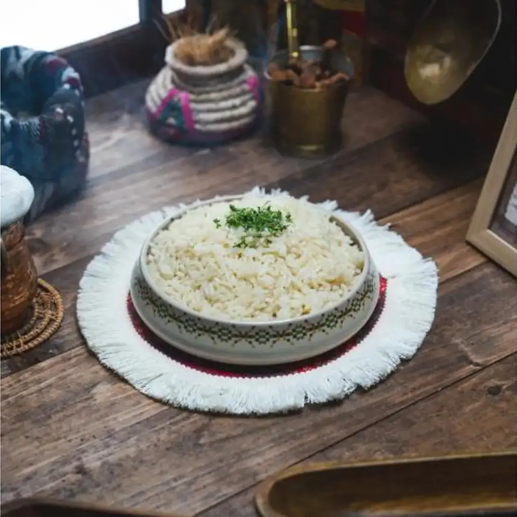 طبق أرز ابيض جانبي