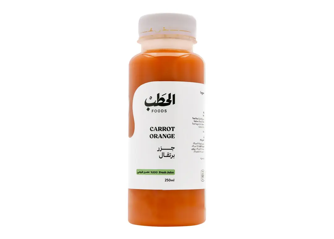 الحطب عصير جزر وبرتقال 250مل