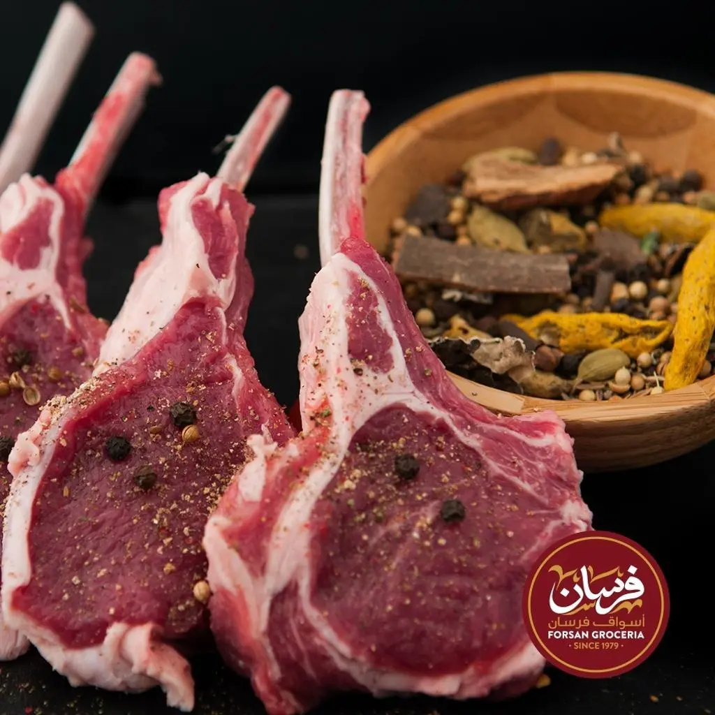 شرائح لحم ضأن، متبلة - 5 قطع (مذوب)