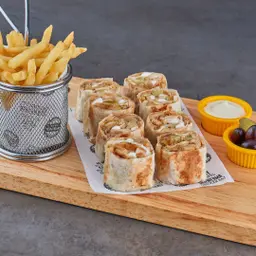 طبق صاج شاورما الدجاج