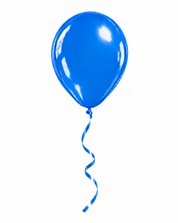 Blue Helium Balloon