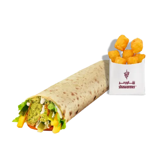 Falafel Sarouk and Potato Pops