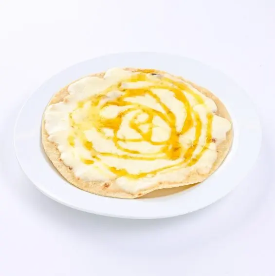 Cheese Mana’eesh with Honey (Saj)