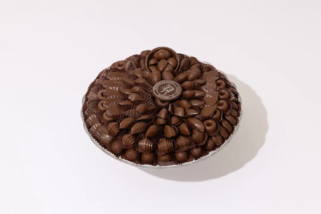 Open Chocolate Tray Round Center