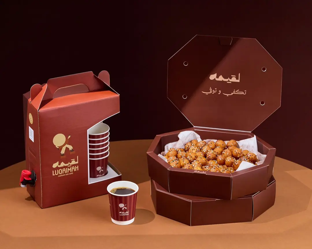 Two different value options with a coffee box