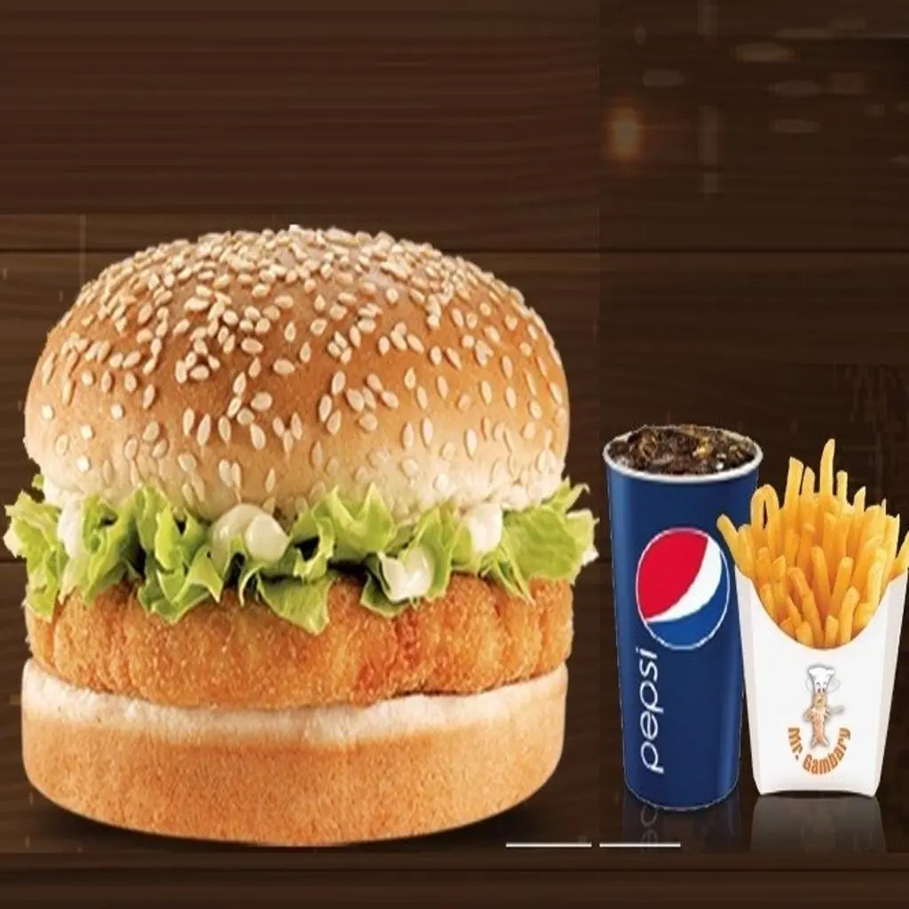 برجر دجاج وجبة