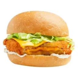 Cheesy Crispy Chicken Burger