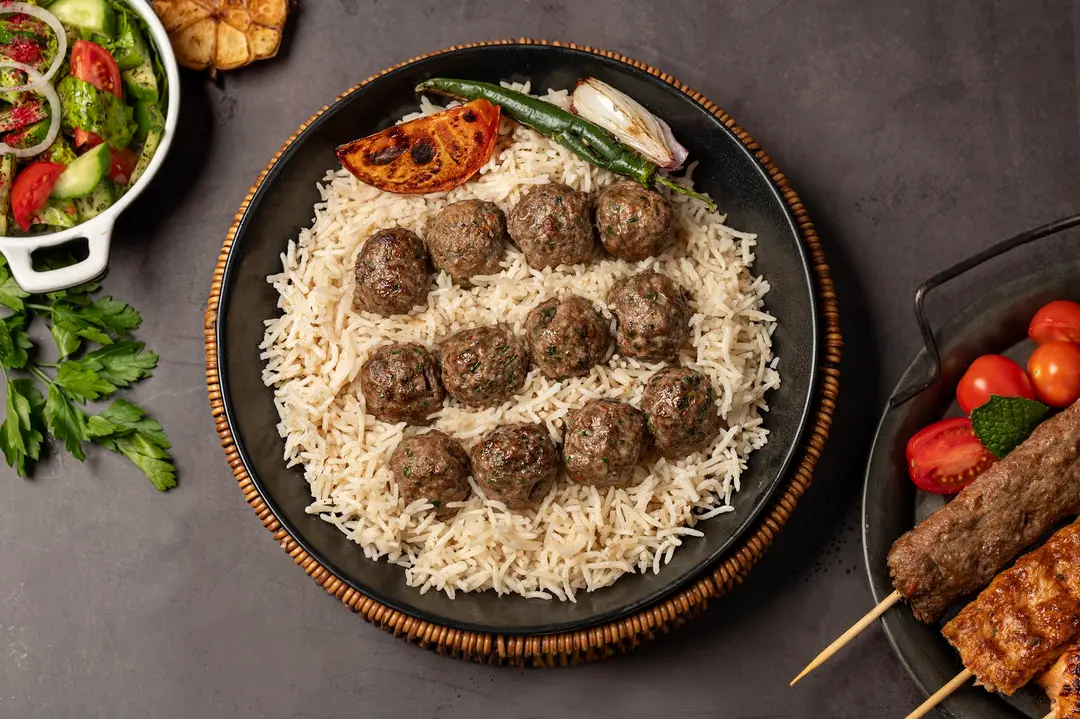 Meat Kofta Dish With Rice