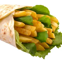 Fries Roll with Ketchup and Mayonnaise
