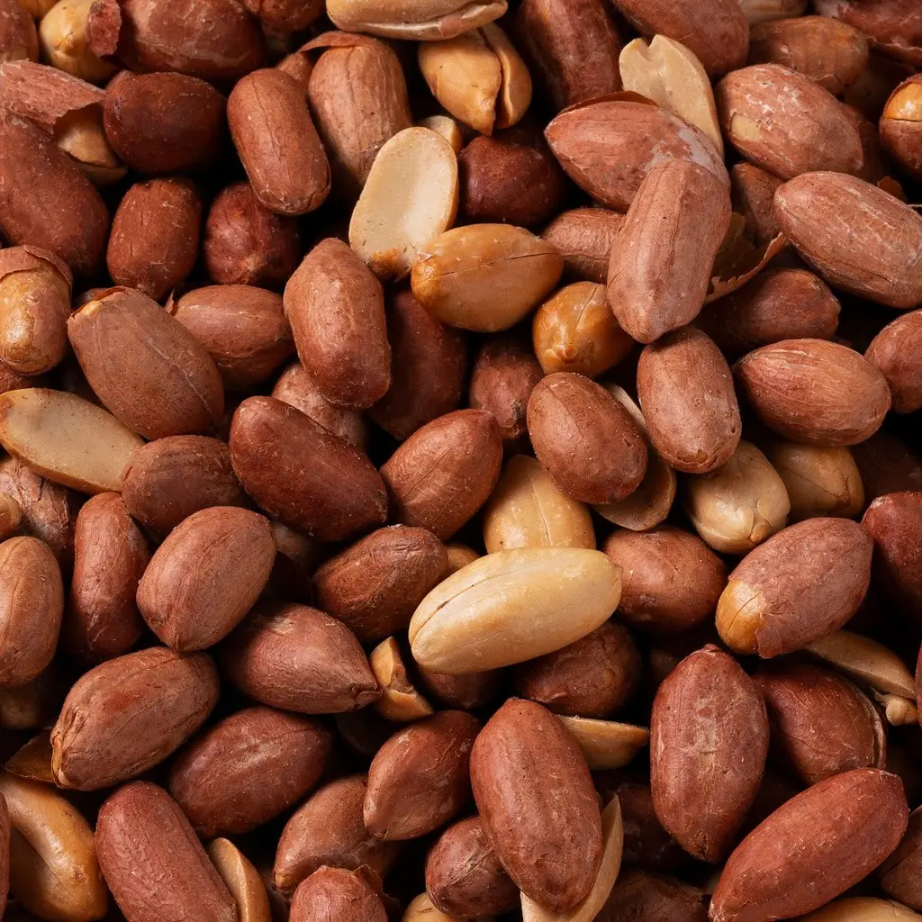 Salty red peanuts