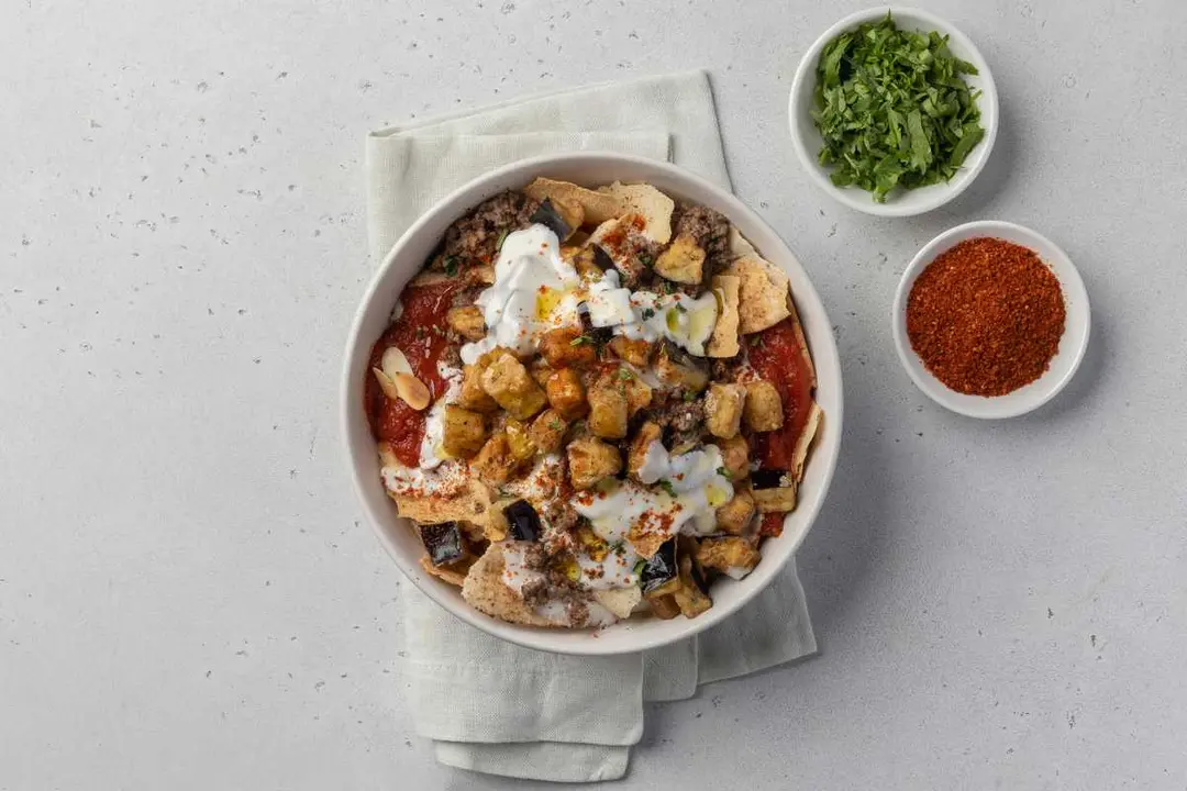 Fatteh Eggplant & Beef