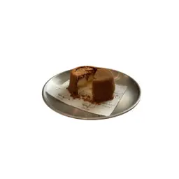 Raspberry upside down cheesecake with caramel