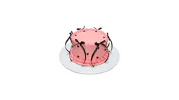 Ribbon Cake Pink Medium