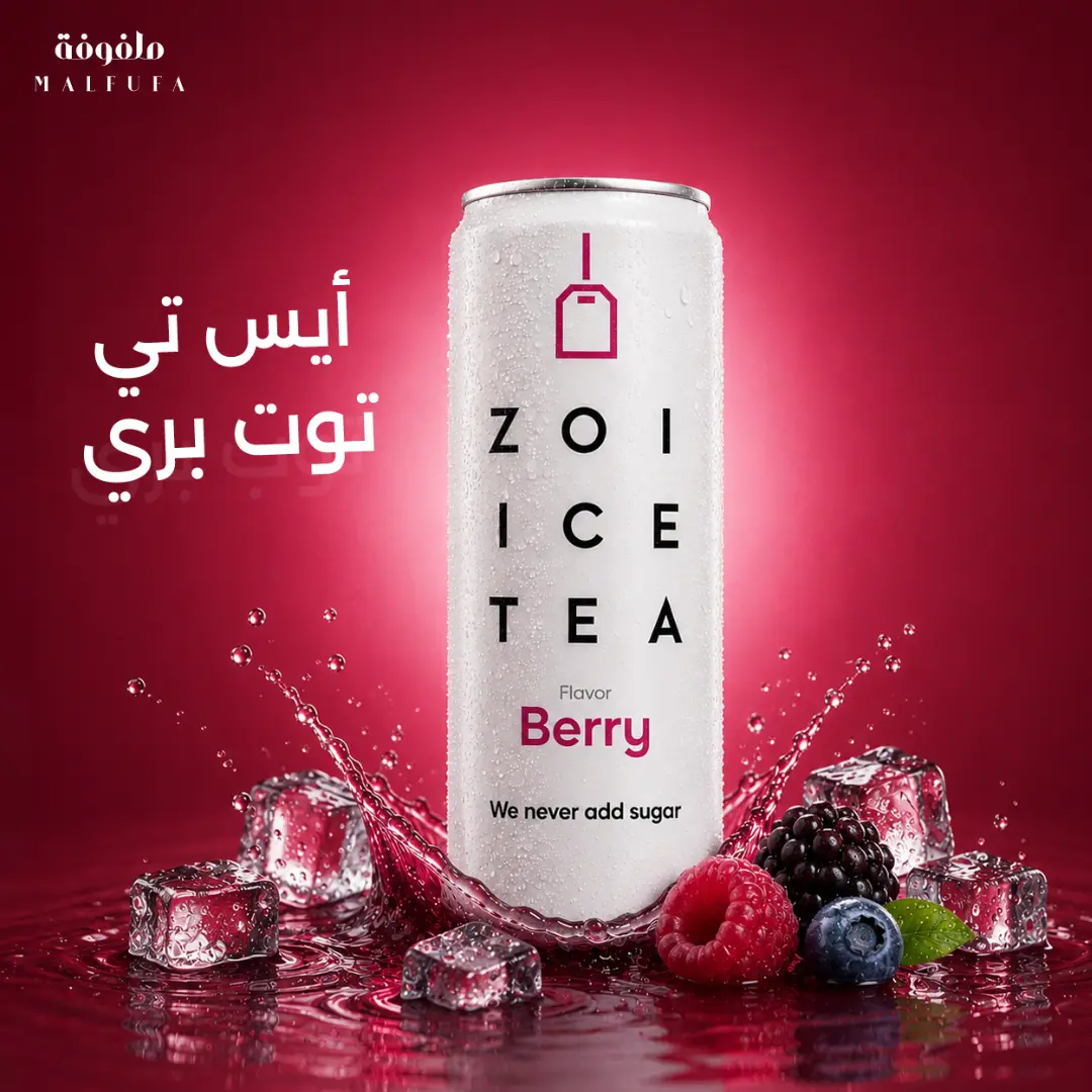أيس تي توت بري بدون سكر مضاف