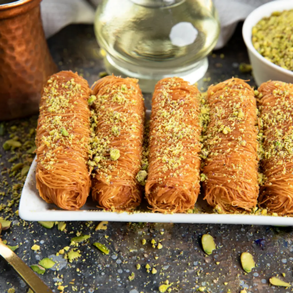 اصابع كنافة قشطة