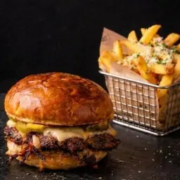 Oklahoma Wagyu Burger & Parmesan Fries