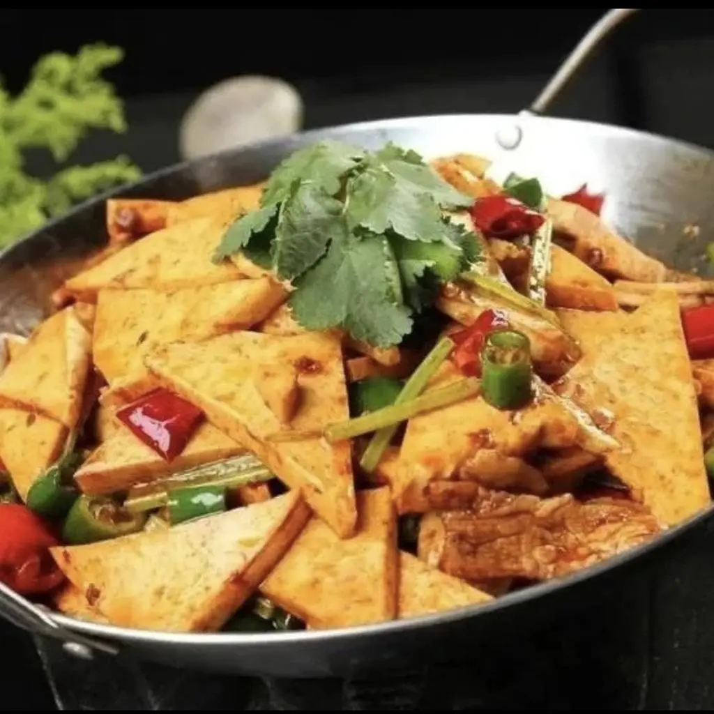 Pot with Dried Tofu Slices