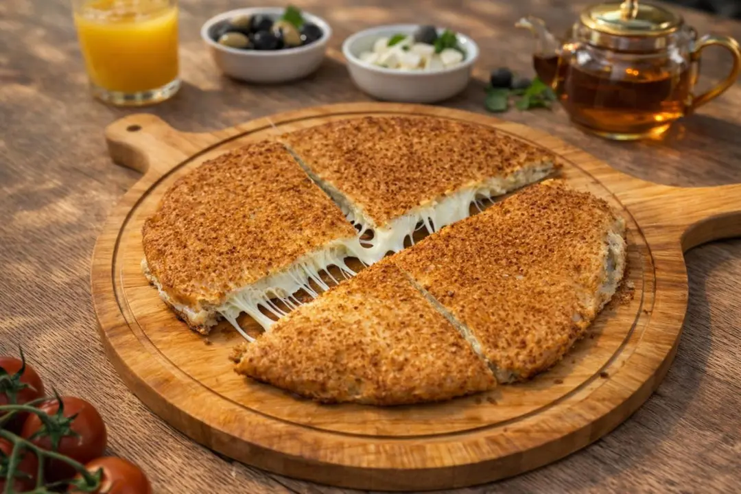 كعكة طرابلسية بجبنة القشقوان