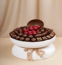 صينية شوكولاتة فاخرة كبيرة