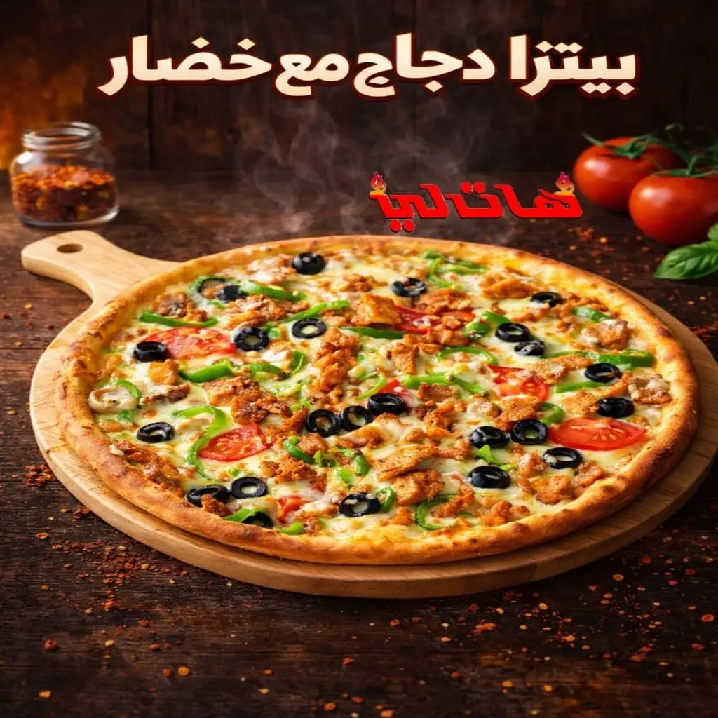 Chicken and Vegetable Pizza