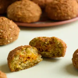 Fried Falafel Stuffed with Vegetables