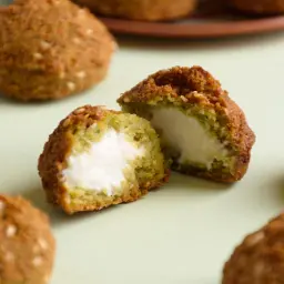 Fried Falafel Stuffed with Labneh