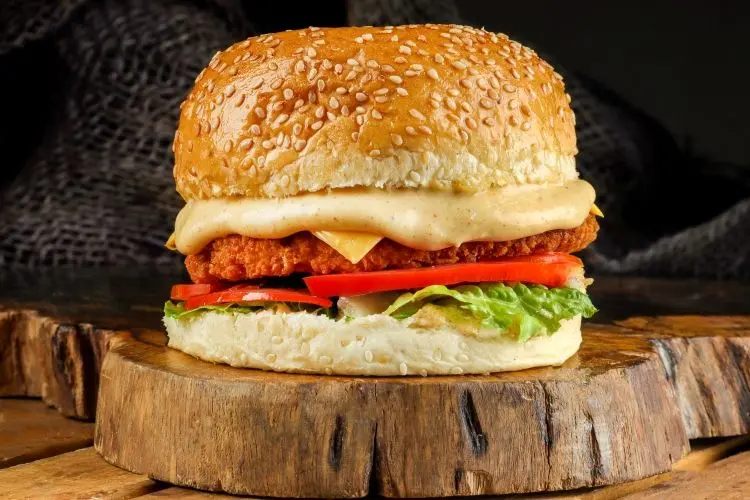 Chicken burger sandwich